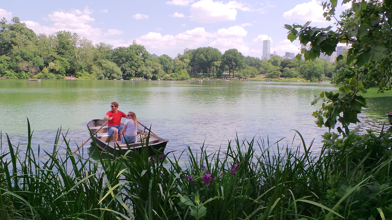 romantic boat boating free photo