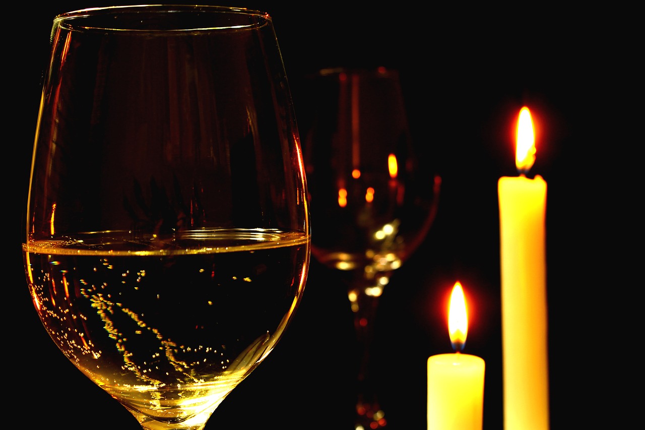 romantic romantic dinner wine free photo