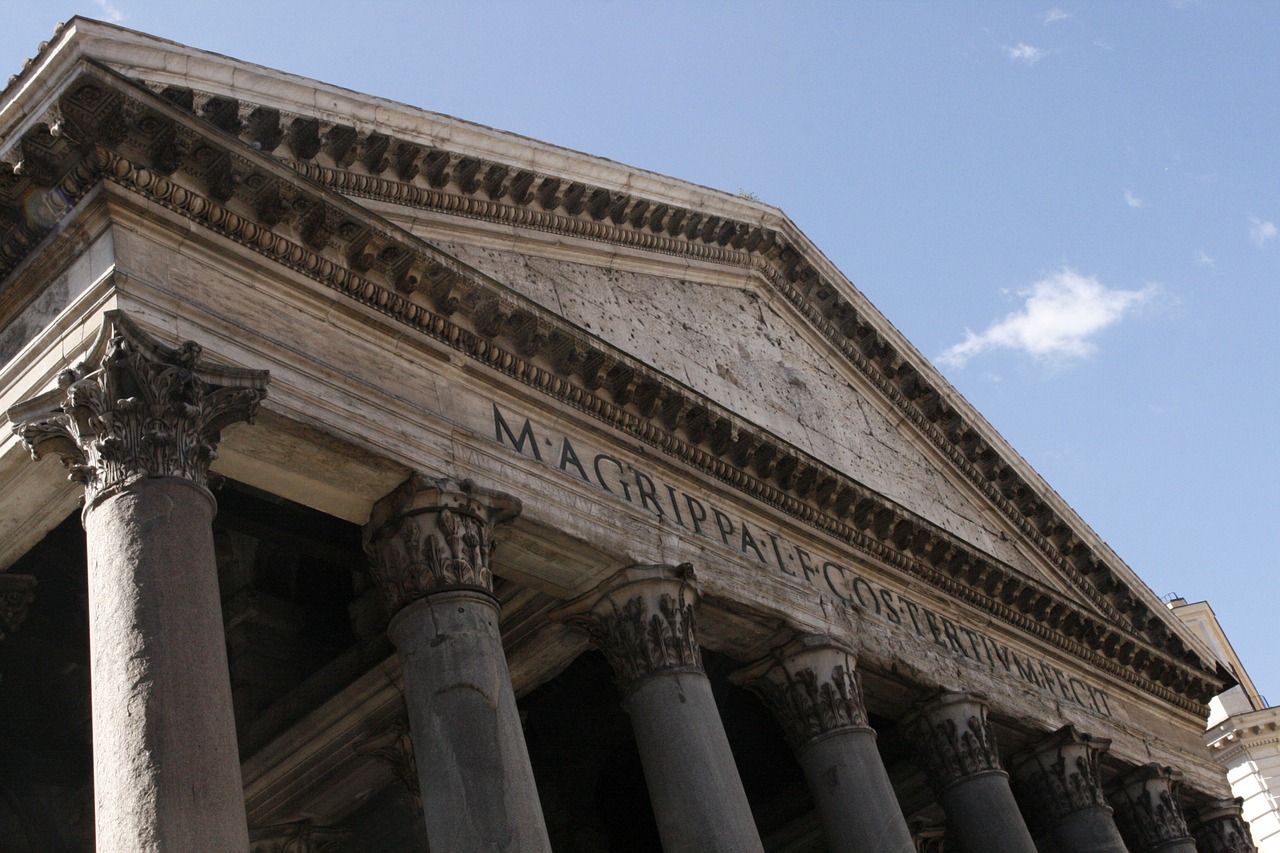 rome pantheon monument free photo