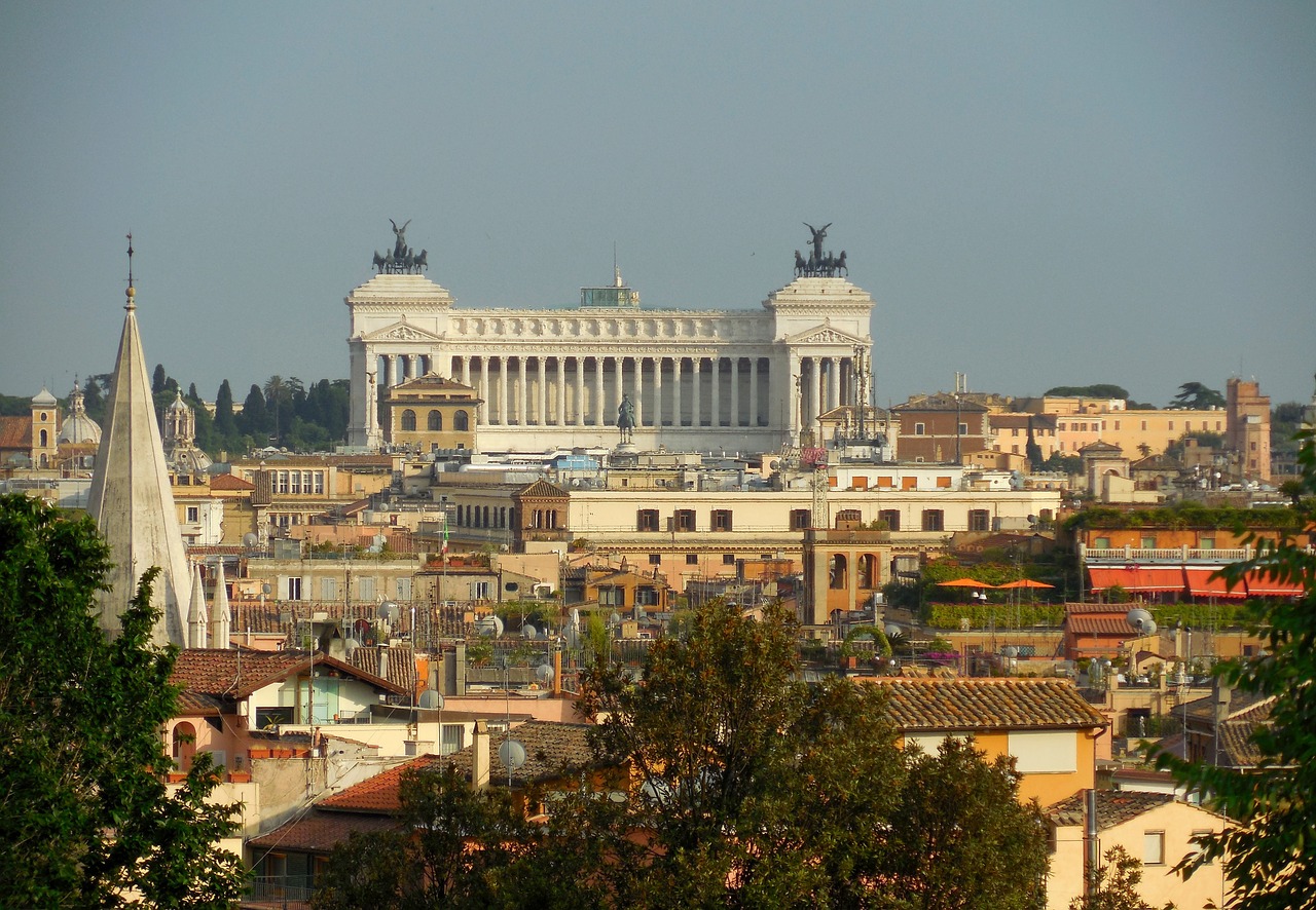 rome vittorio emmanuele panorama free photo