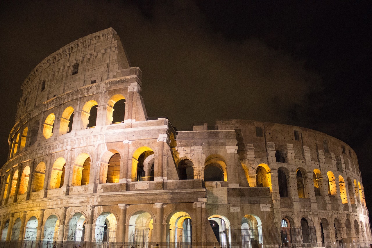 rome italy night free photo