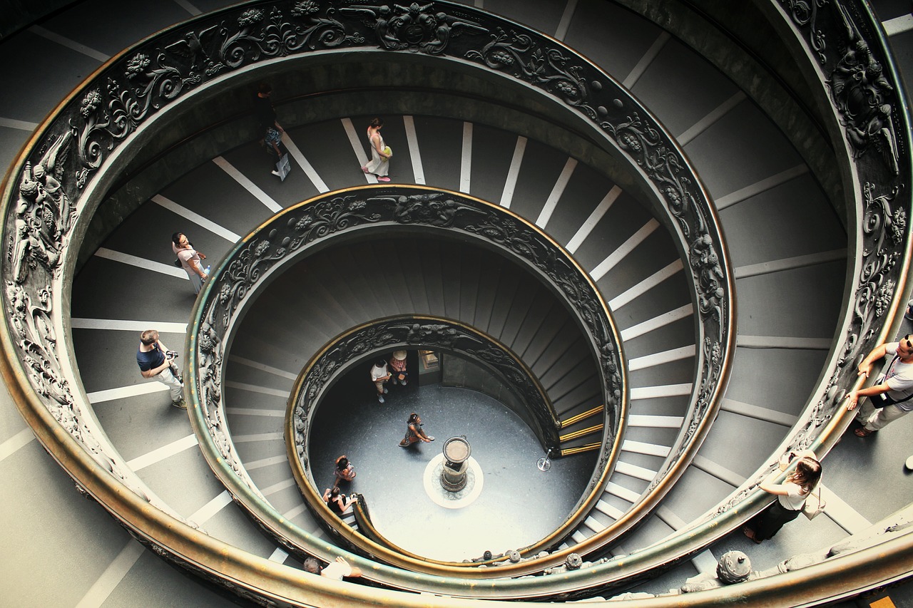 rome building stairs free photo