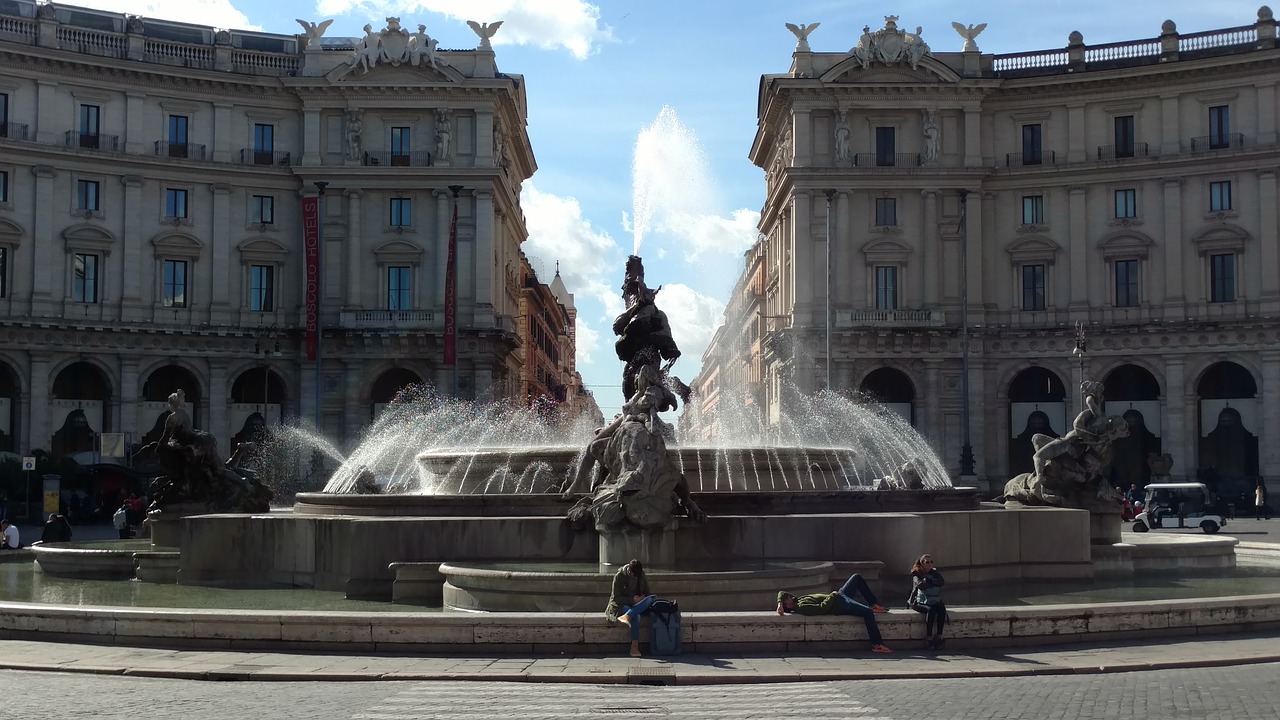 rome italy fountain free photo