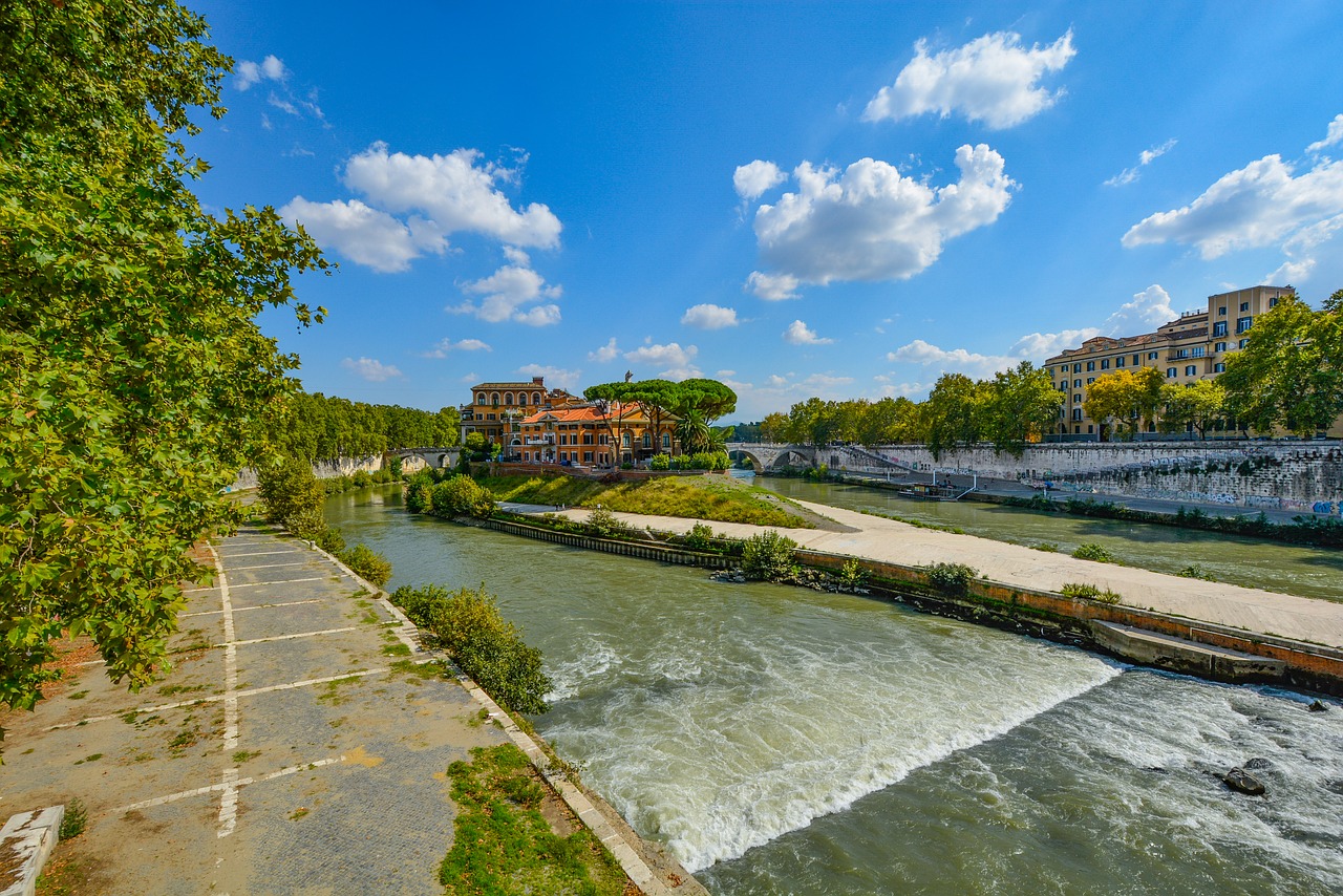 rome tiber river free photo