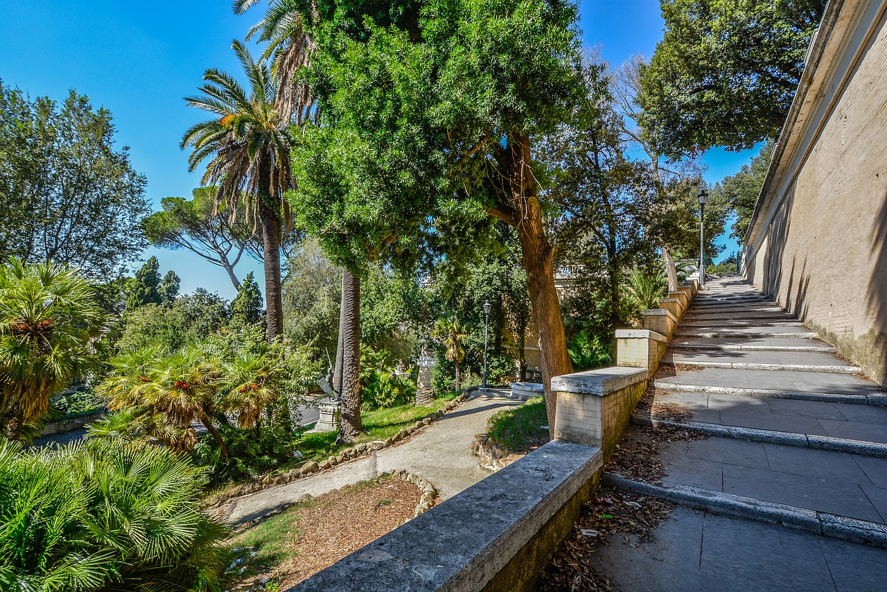 rome borghese gardens free photo