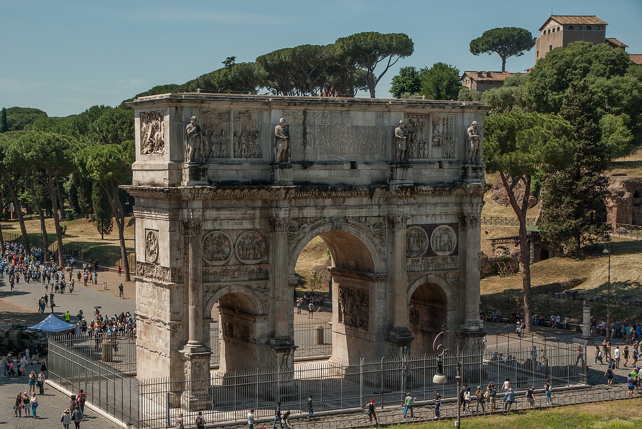 rome antique arch of constantine free photo