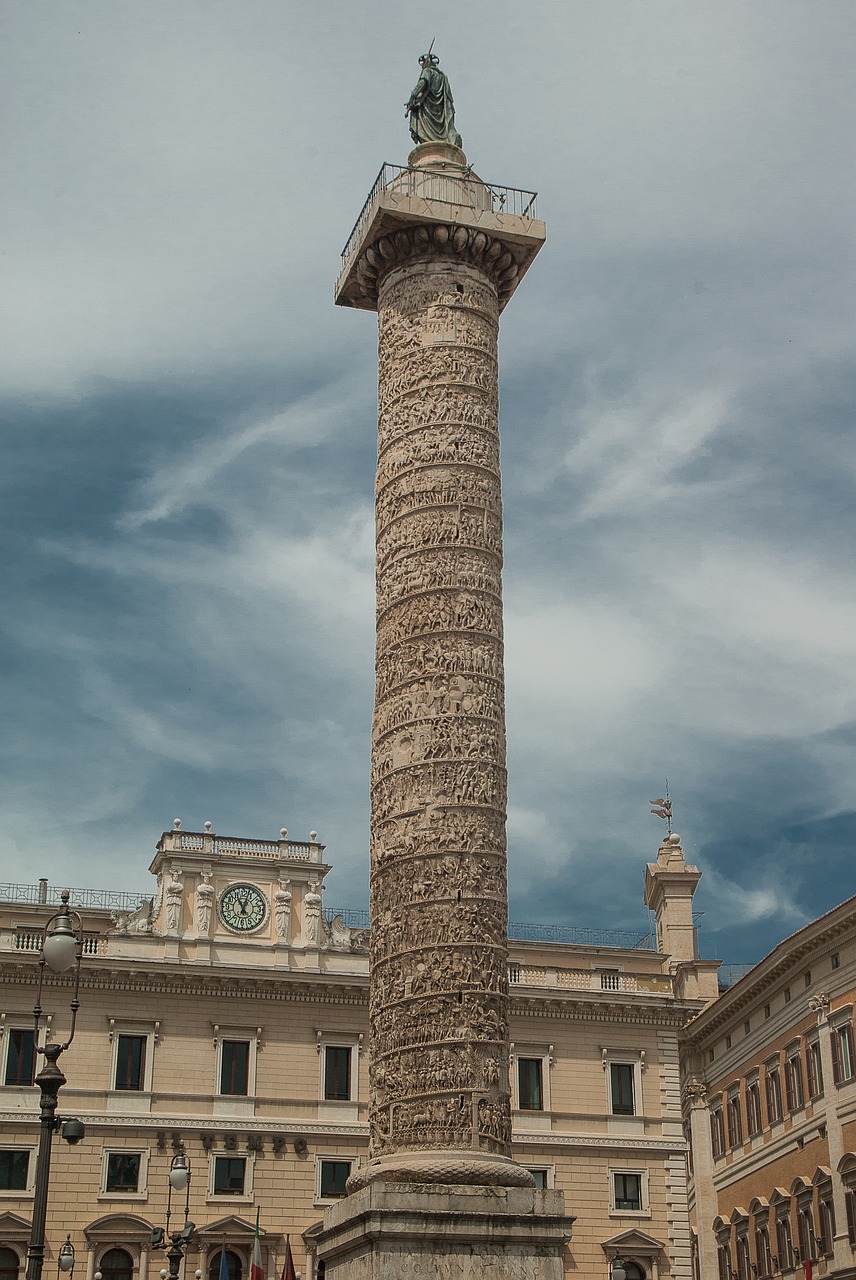 rome column marc-aurèle free photo