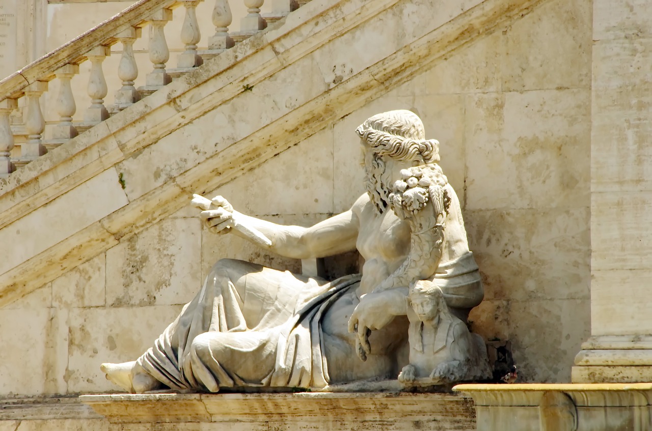 rome statue abundance free photo