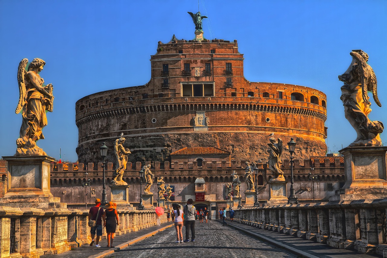 rome castel sant'angelo italy free photo