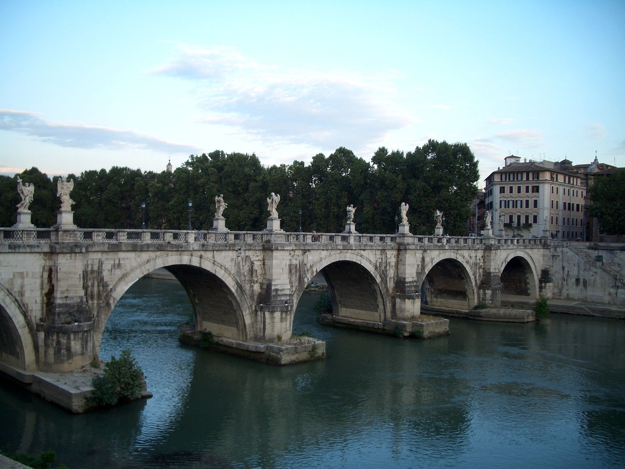 rome italy bridge free photo