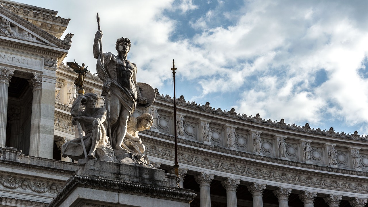 rome statue italy free photo