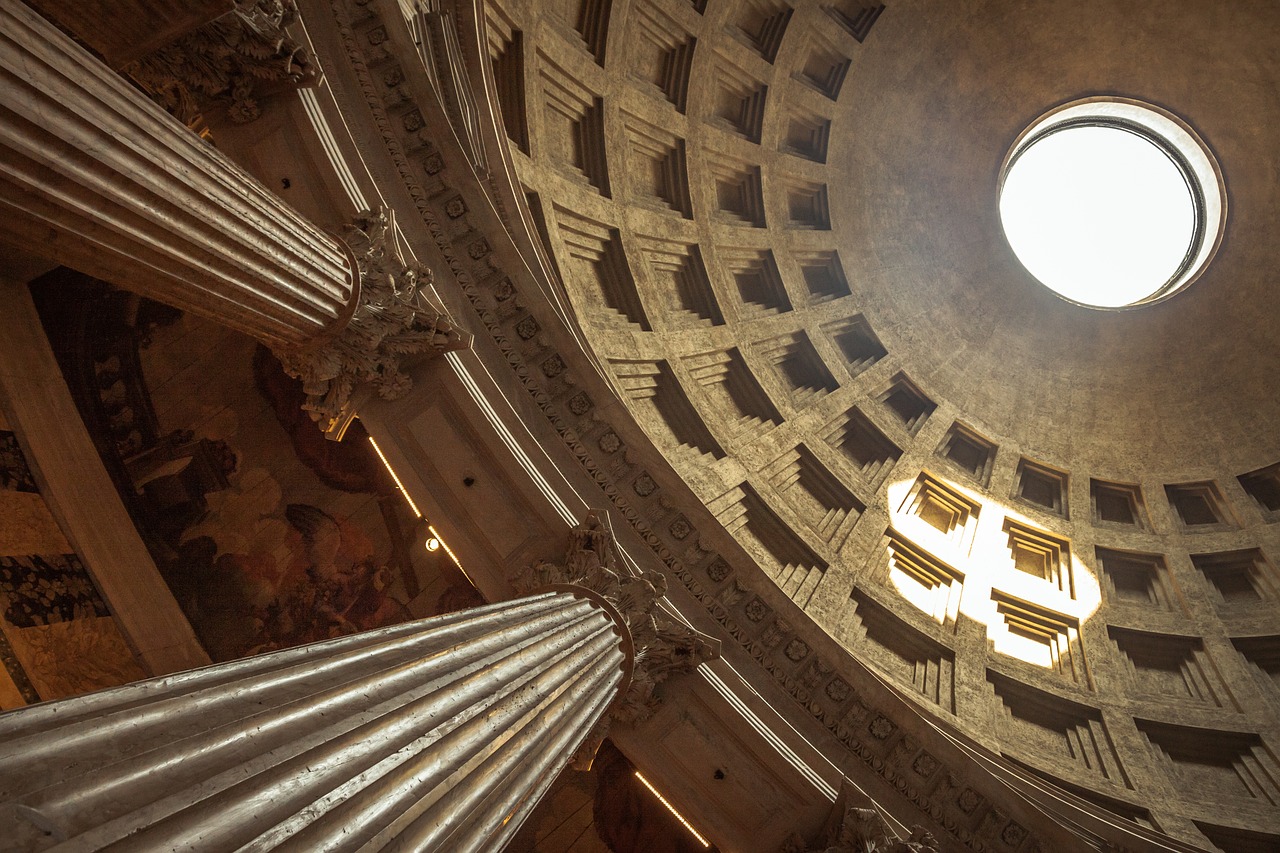 rome  pantheon  statue free photo