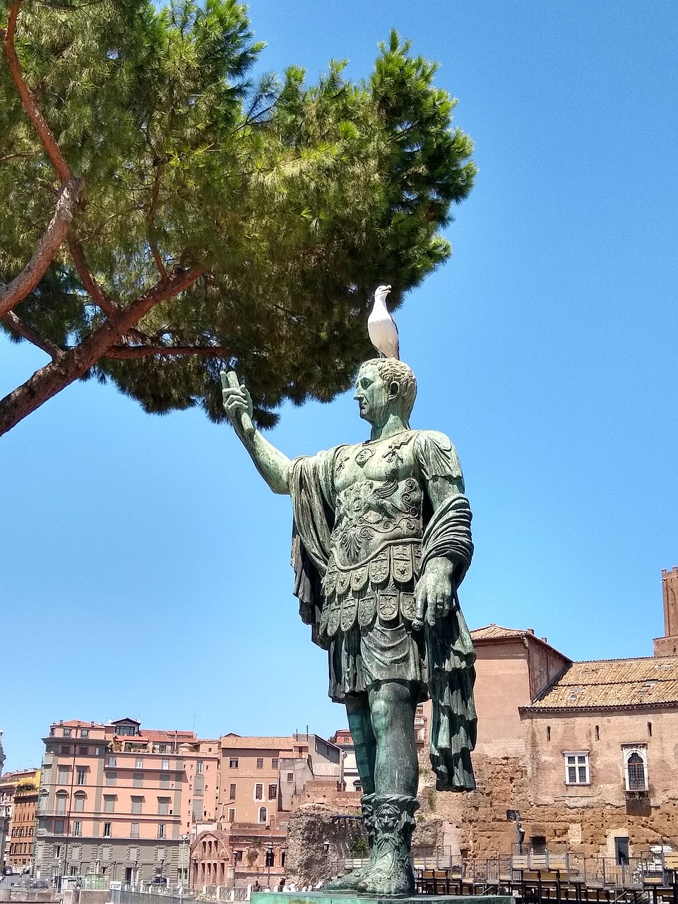 rome  caesar  statue free photo