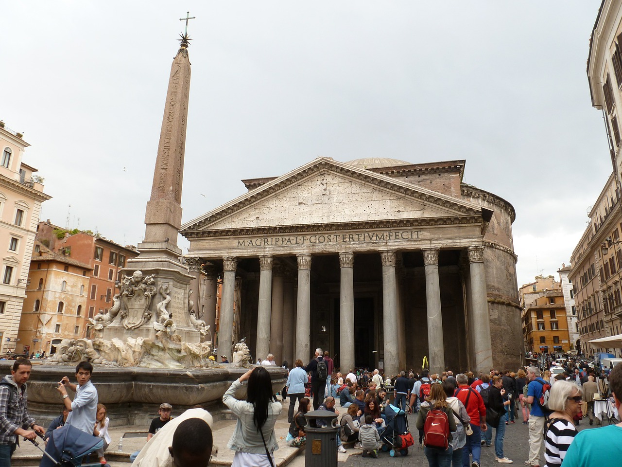 rome roman pantheon architecture free photo