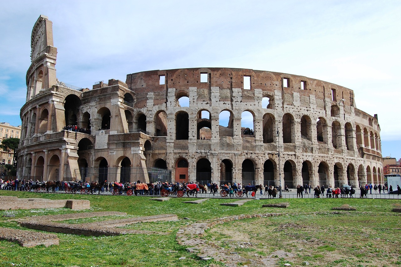 rome  the coliseum  monument free photo