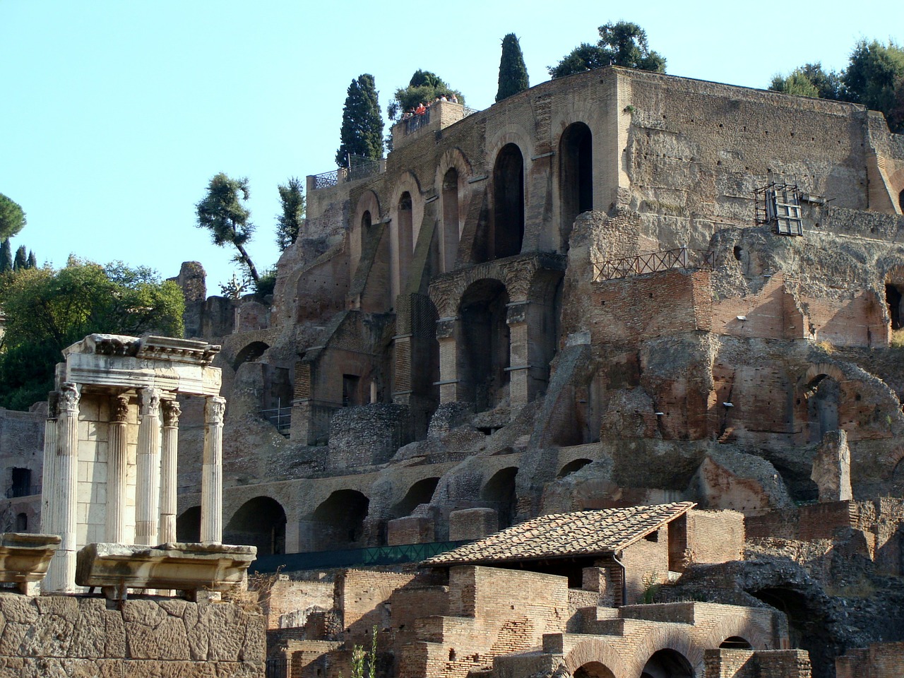 rome ruins ancient free photo