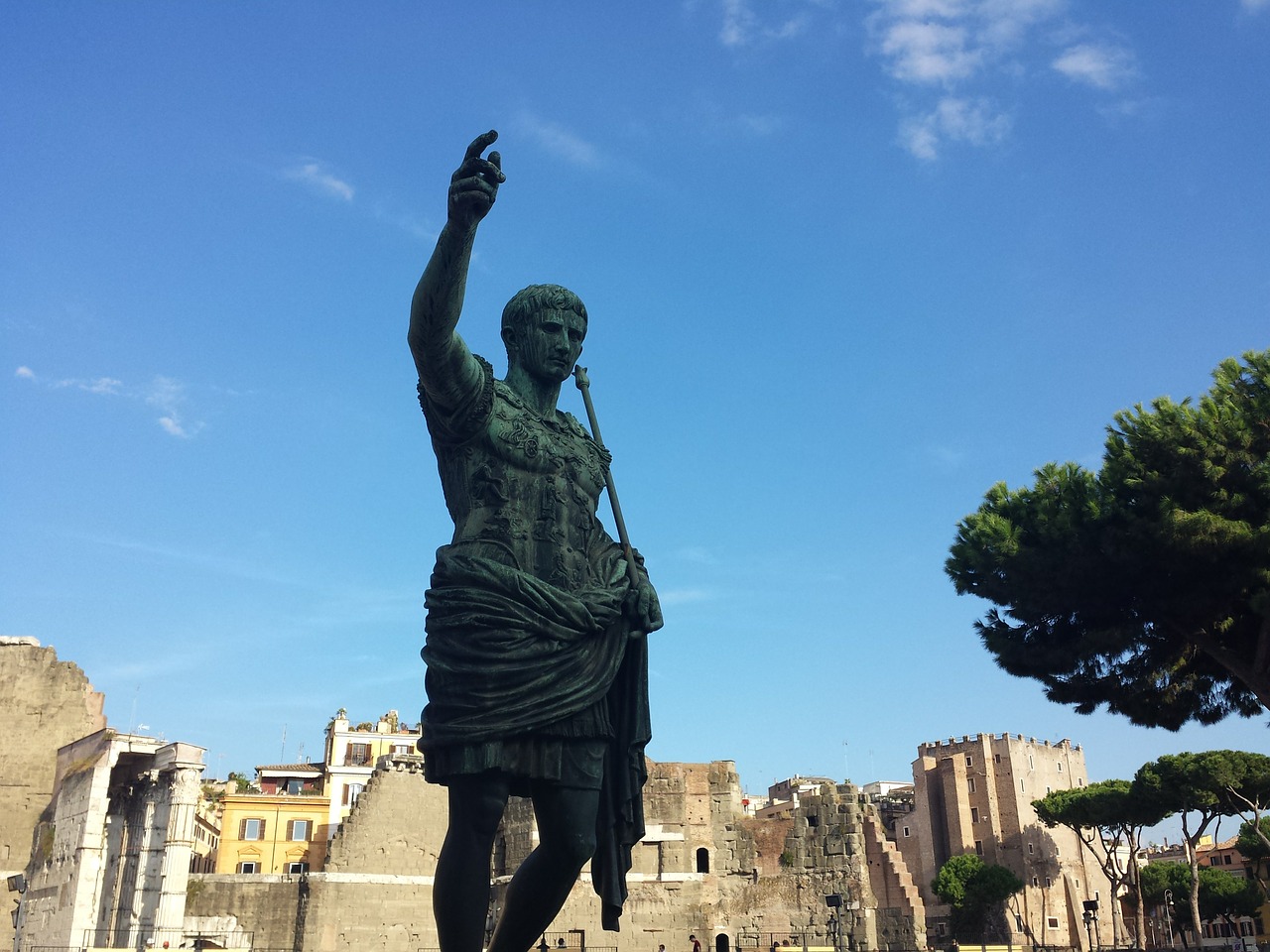 rome statue emperor free photo