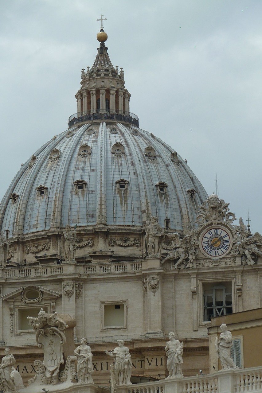 rome vatican domed church free photo