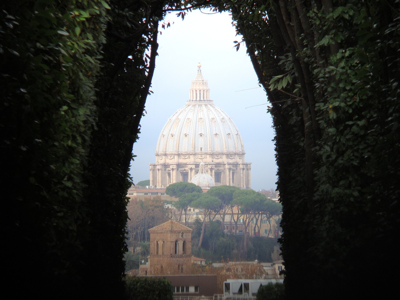 rome panorama garden free photo