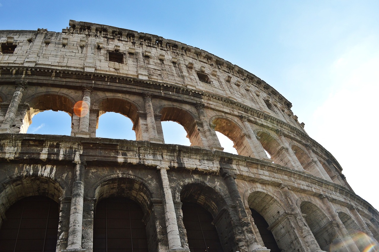 rome colosseum architecture free photo