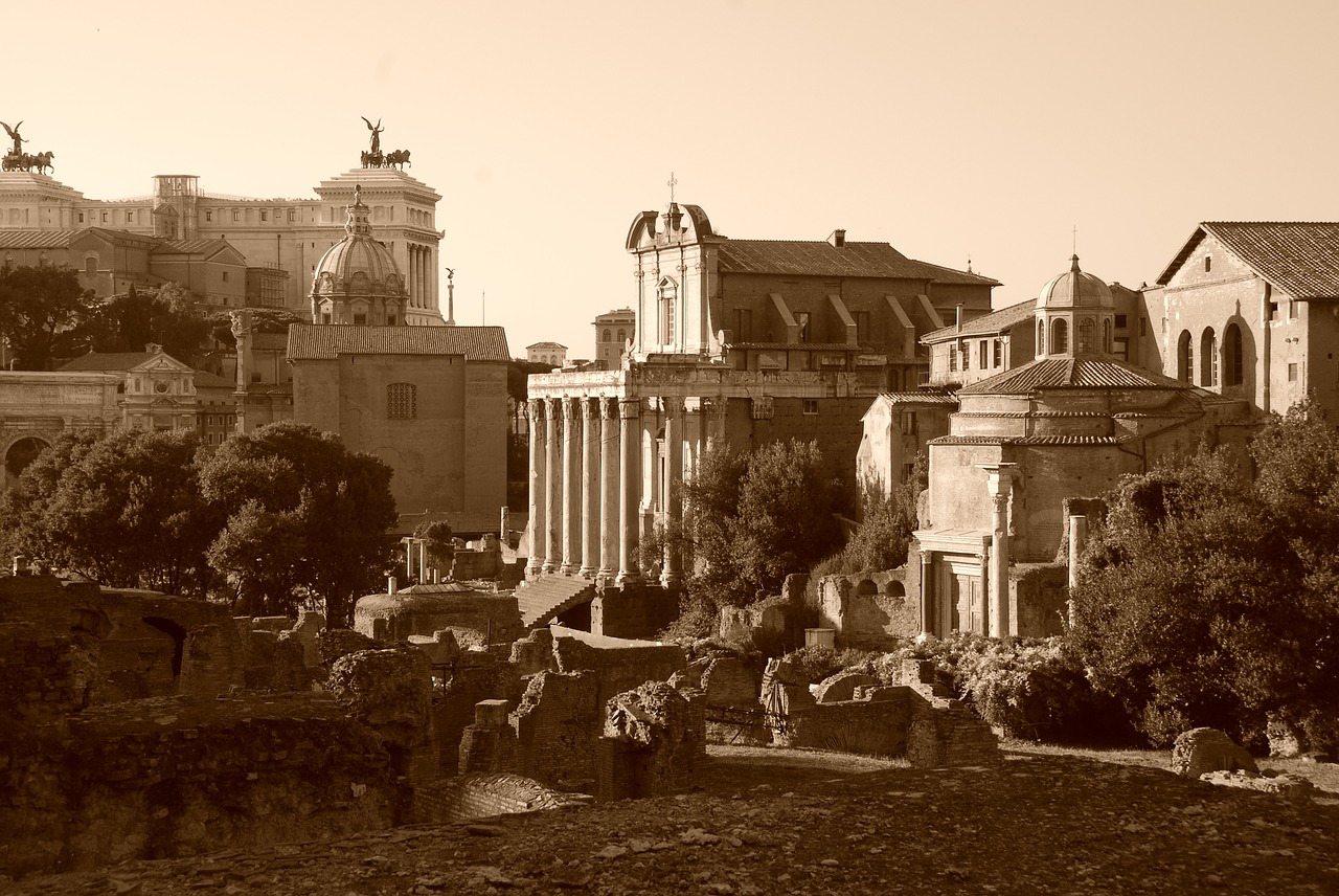 rome forum ruins free photo