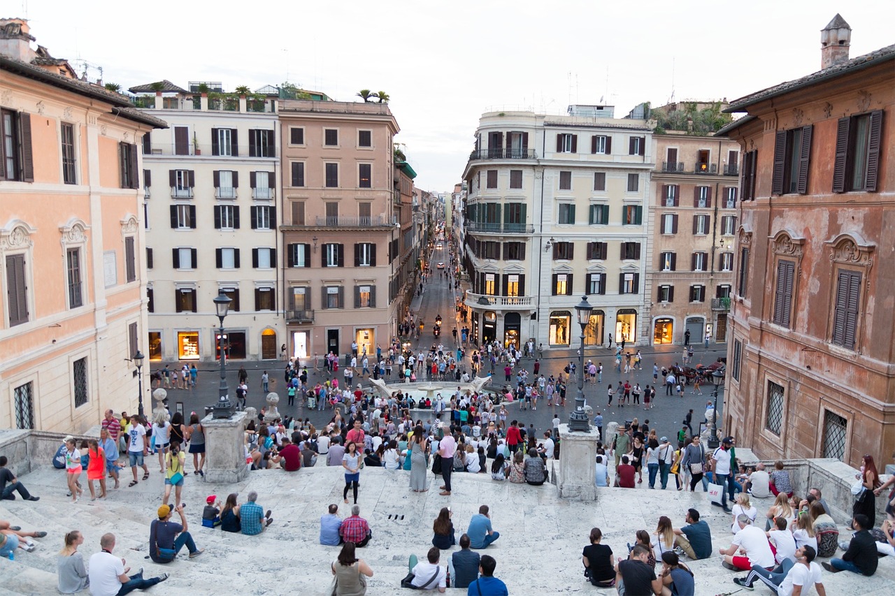 rome spanish steps architecture free photo