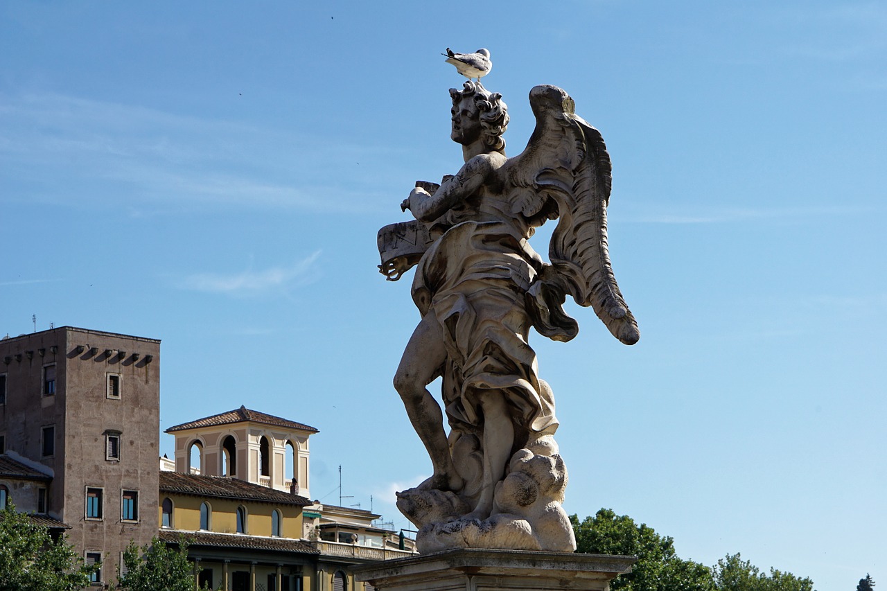 rome italy statue free photo