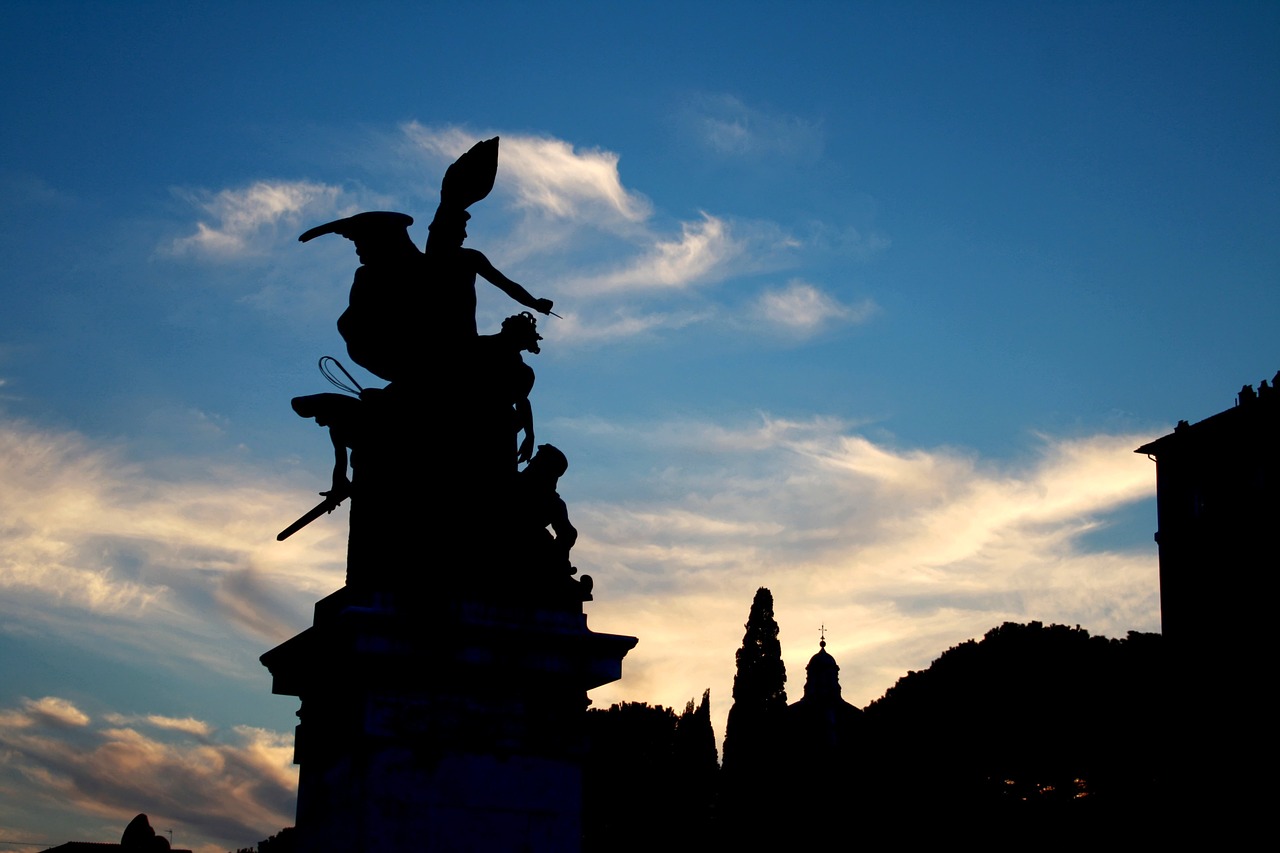 rome statue outdoor free photo