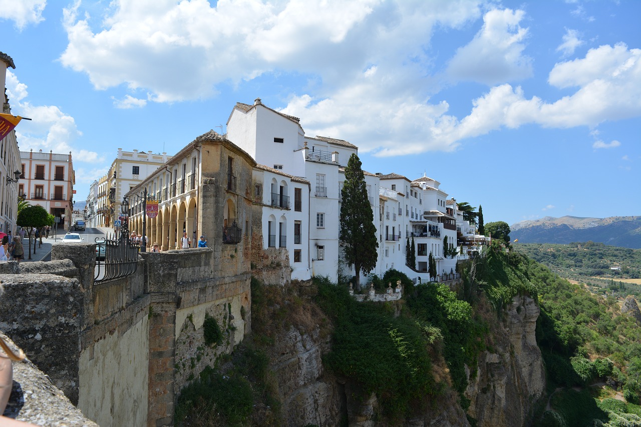 ronda andalusia rocky plateau free photo