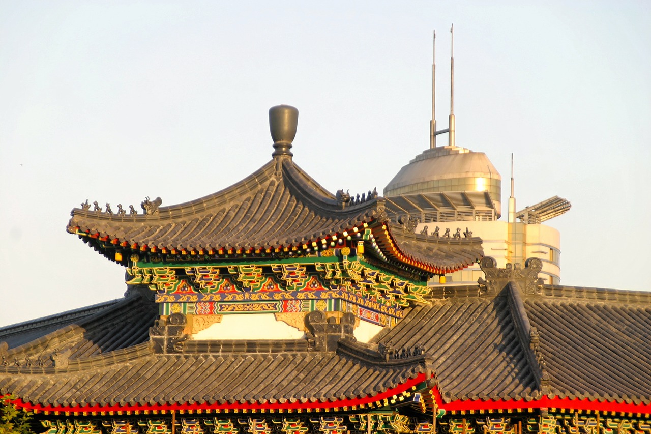 roof china dragon free photo