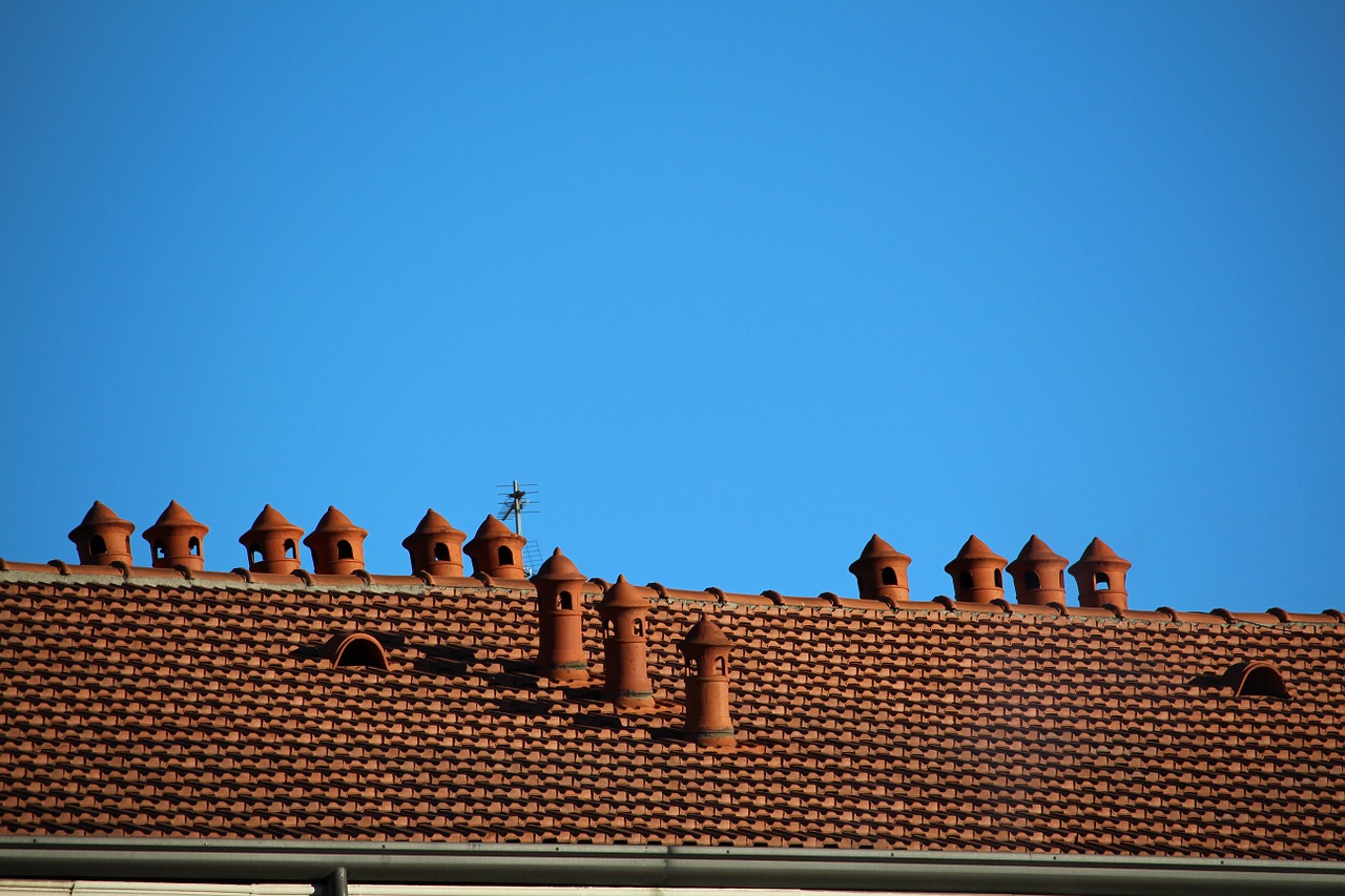 roof chimneys fireplaces free photo
