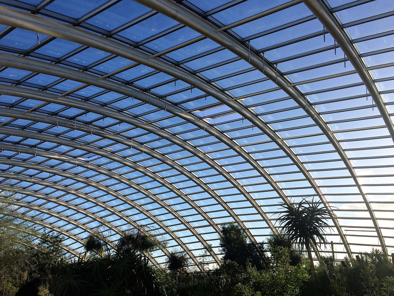 roof blue skies architecture free photo