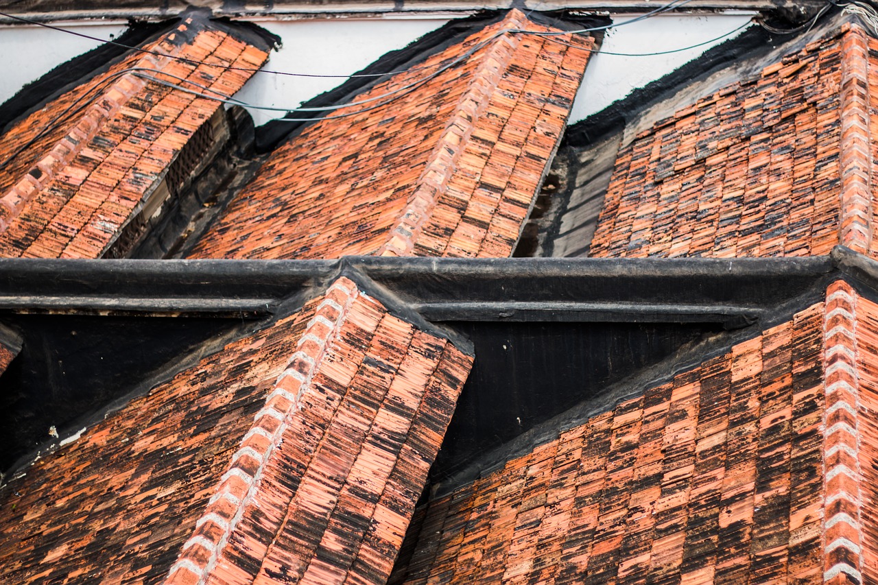 roof tiles symmetry free photo