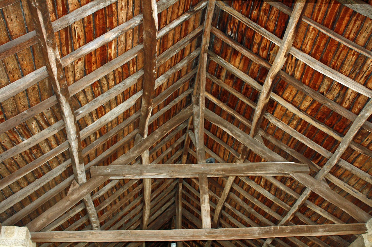 roof slats wooden free photo