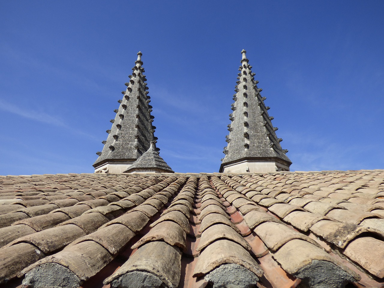 roof pinnacles tiles free photo