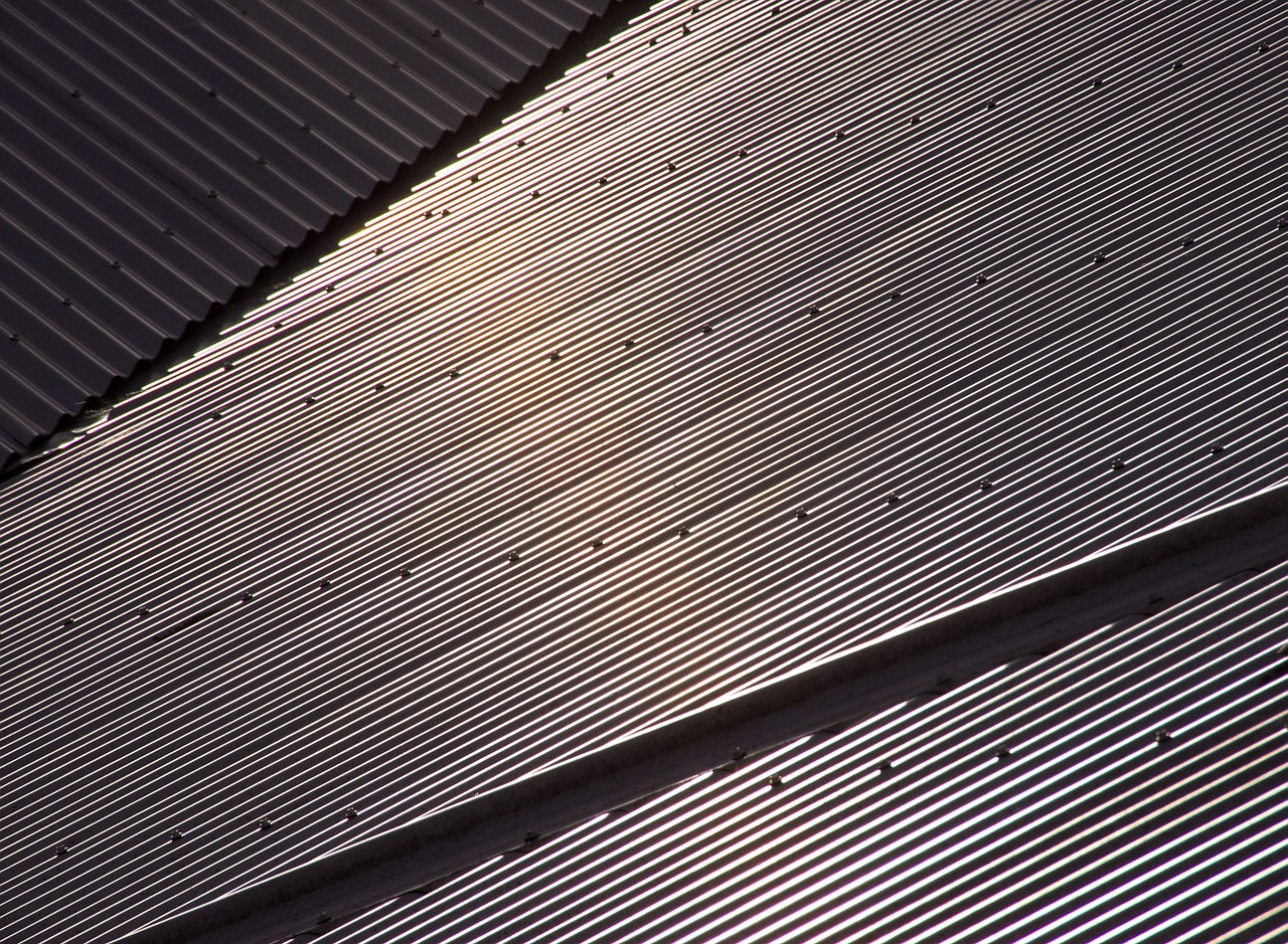 roof corrugated steel free photo