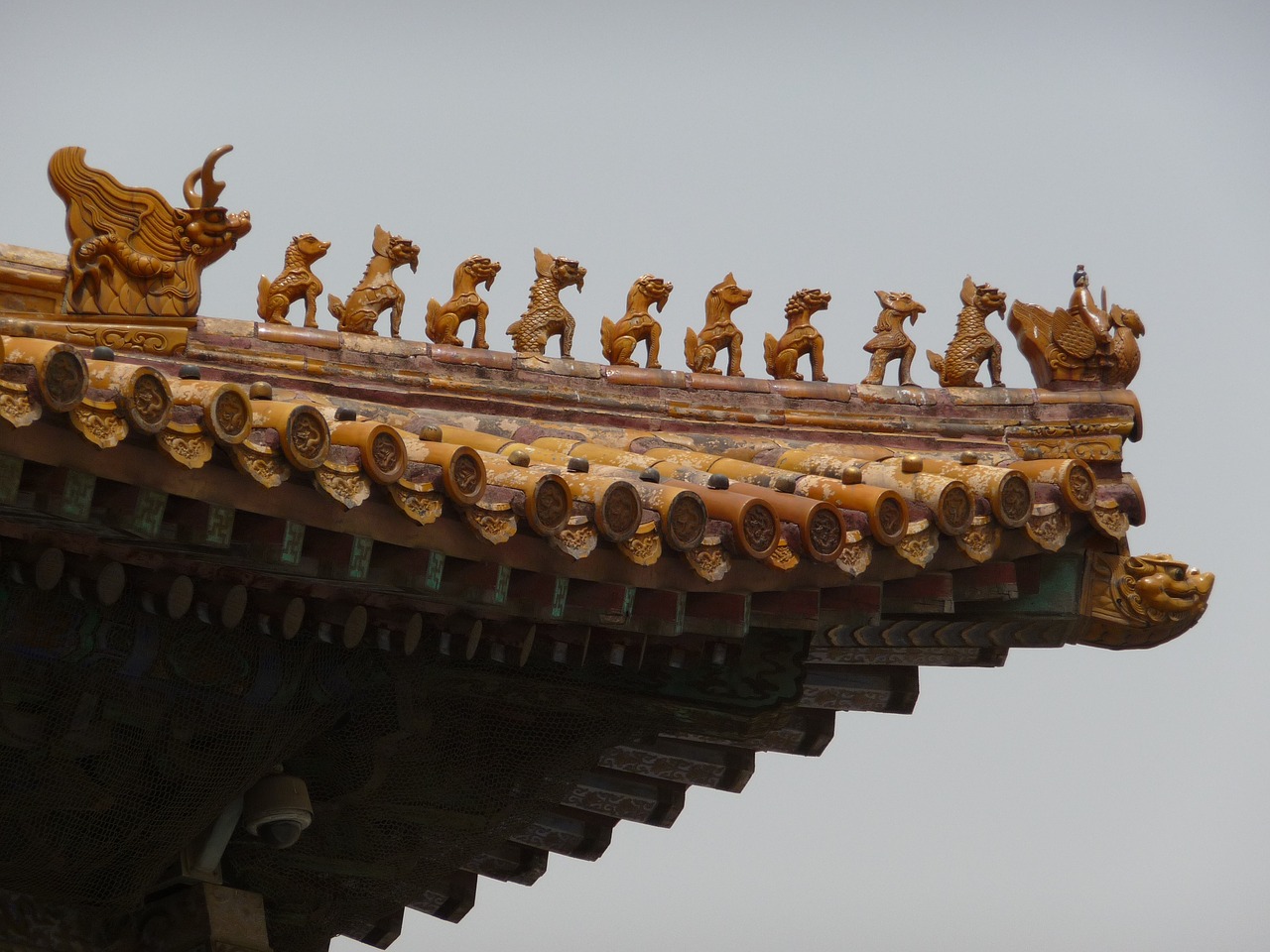 roof decoration chinese architecture free photo