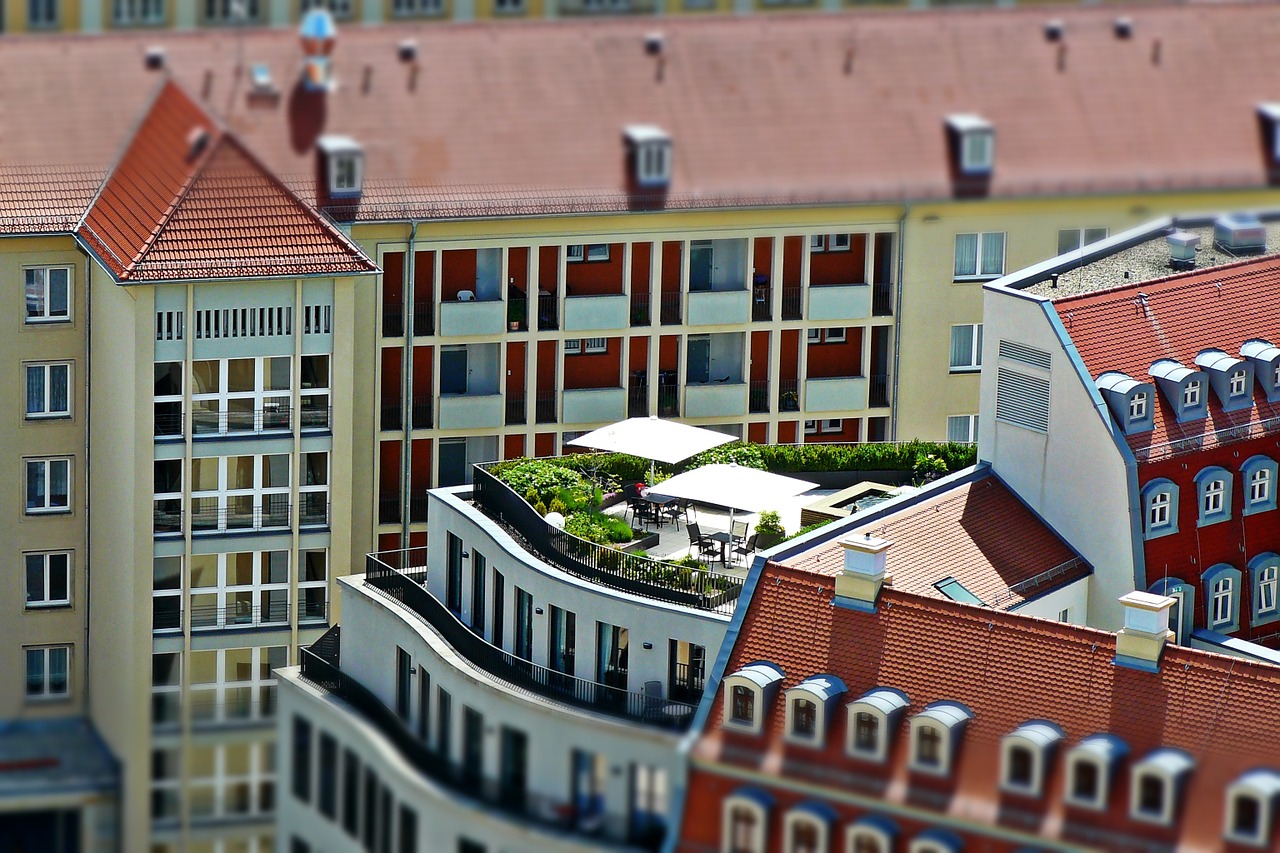 roof terrace architecture dresden free photo