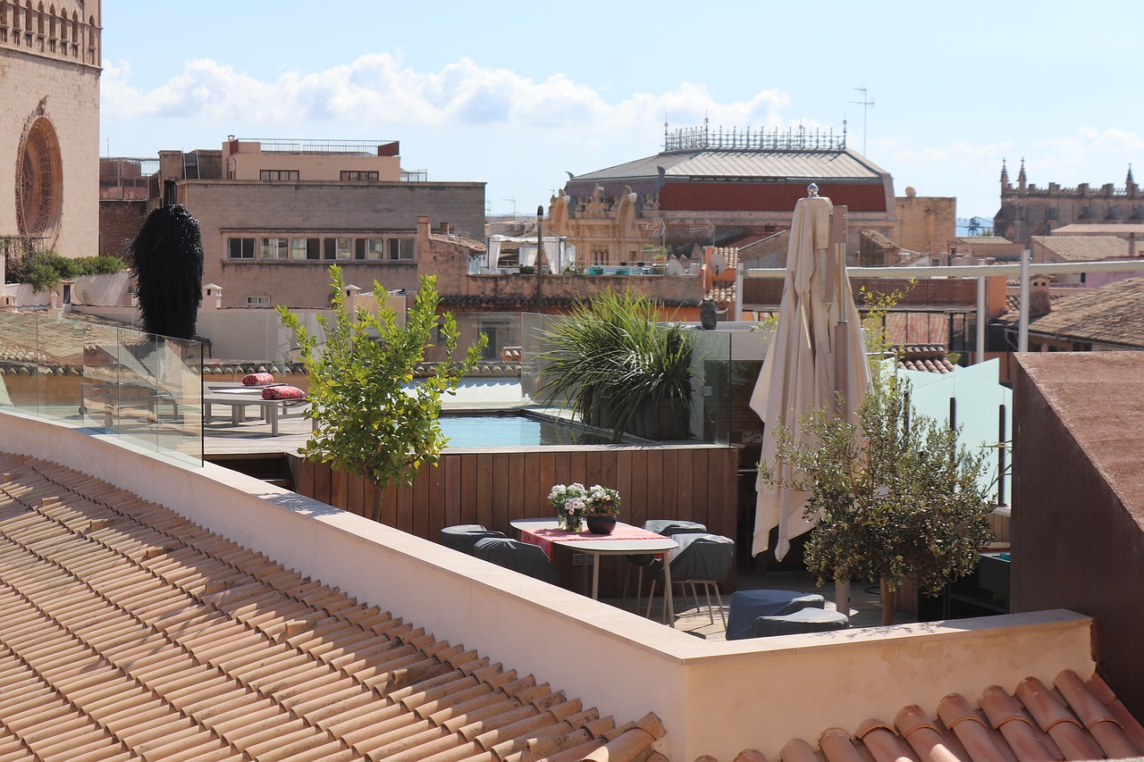 roof terrace terrace mediterranean free photo