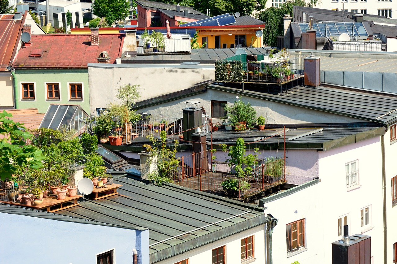 roof terrace terrace roof garden free photo