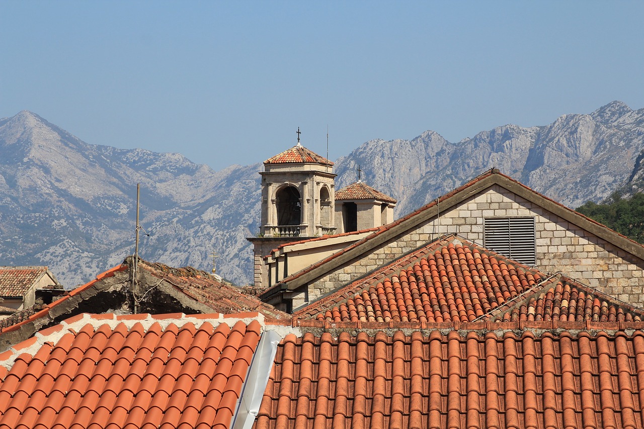 roof tile kotor montenegro free photo