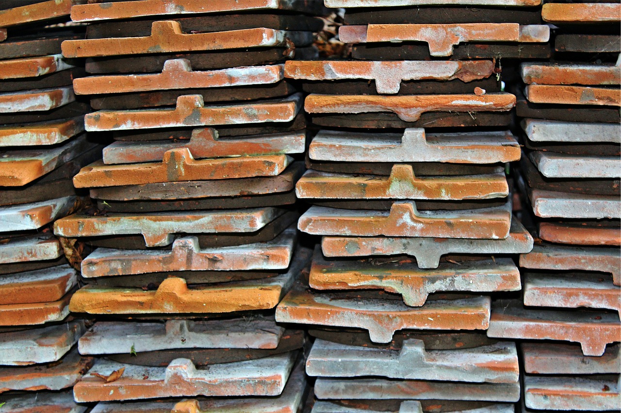 roofing stack slabs free photo