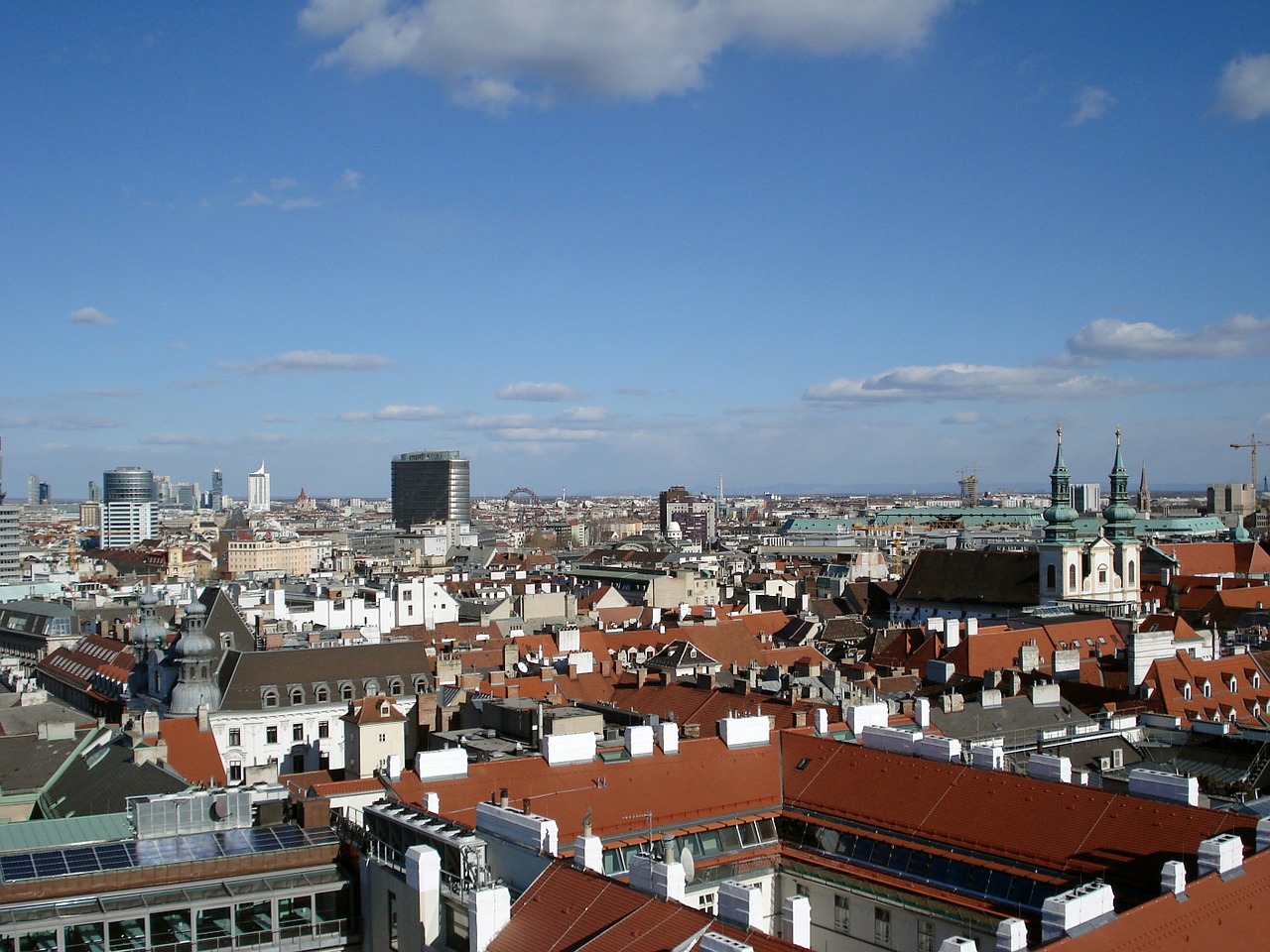 roofs vienna sky free photo