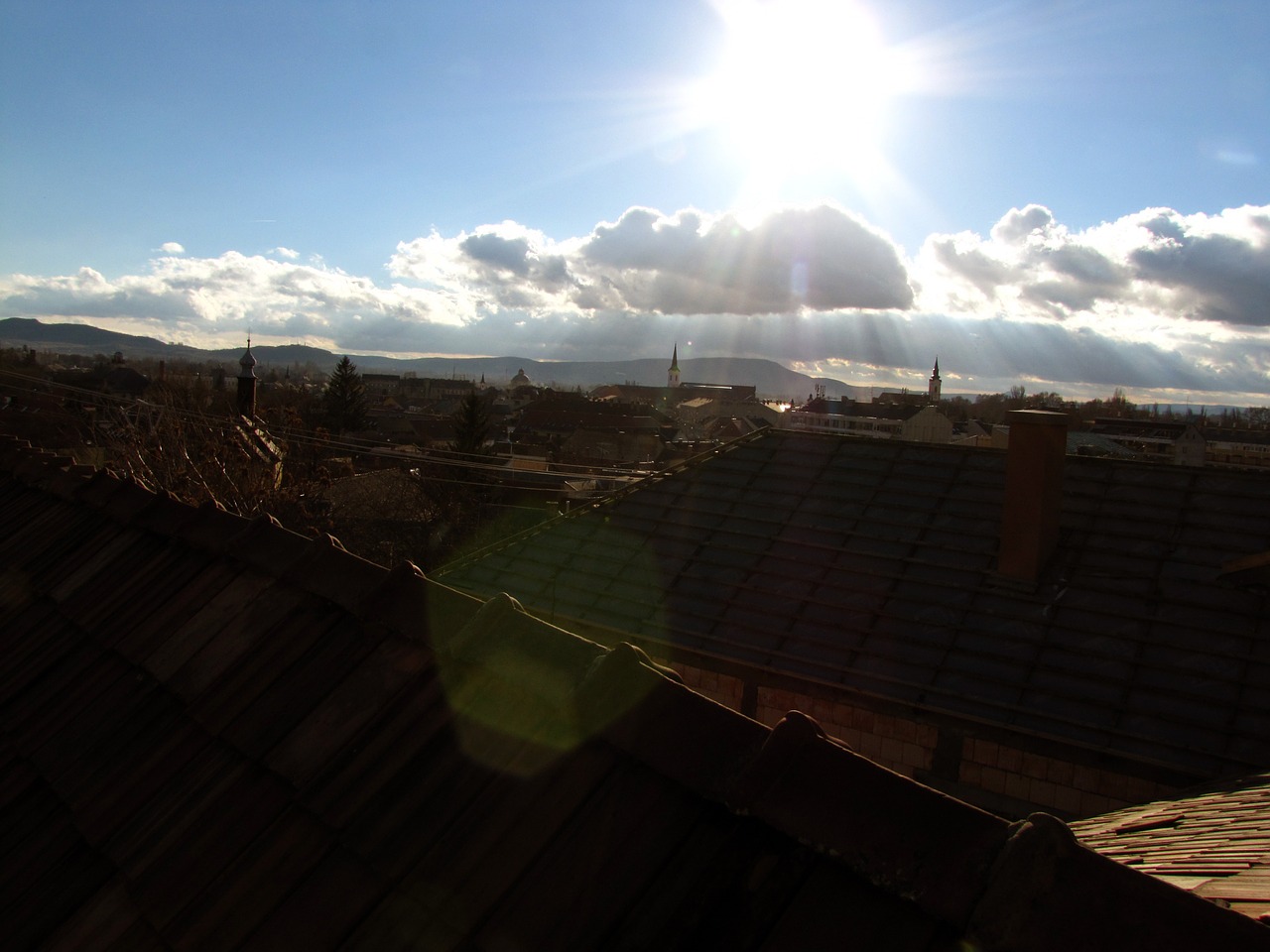 roofs buildings sky free photo