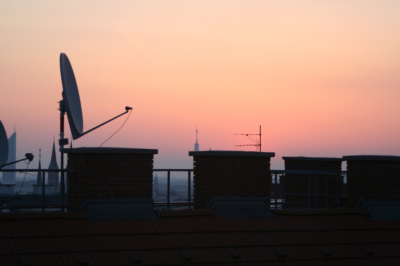 roofs sky sunrise free photo