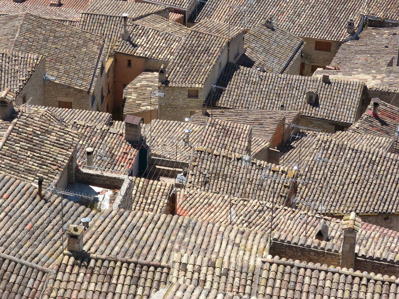 roofs  arab tiles  people free photo