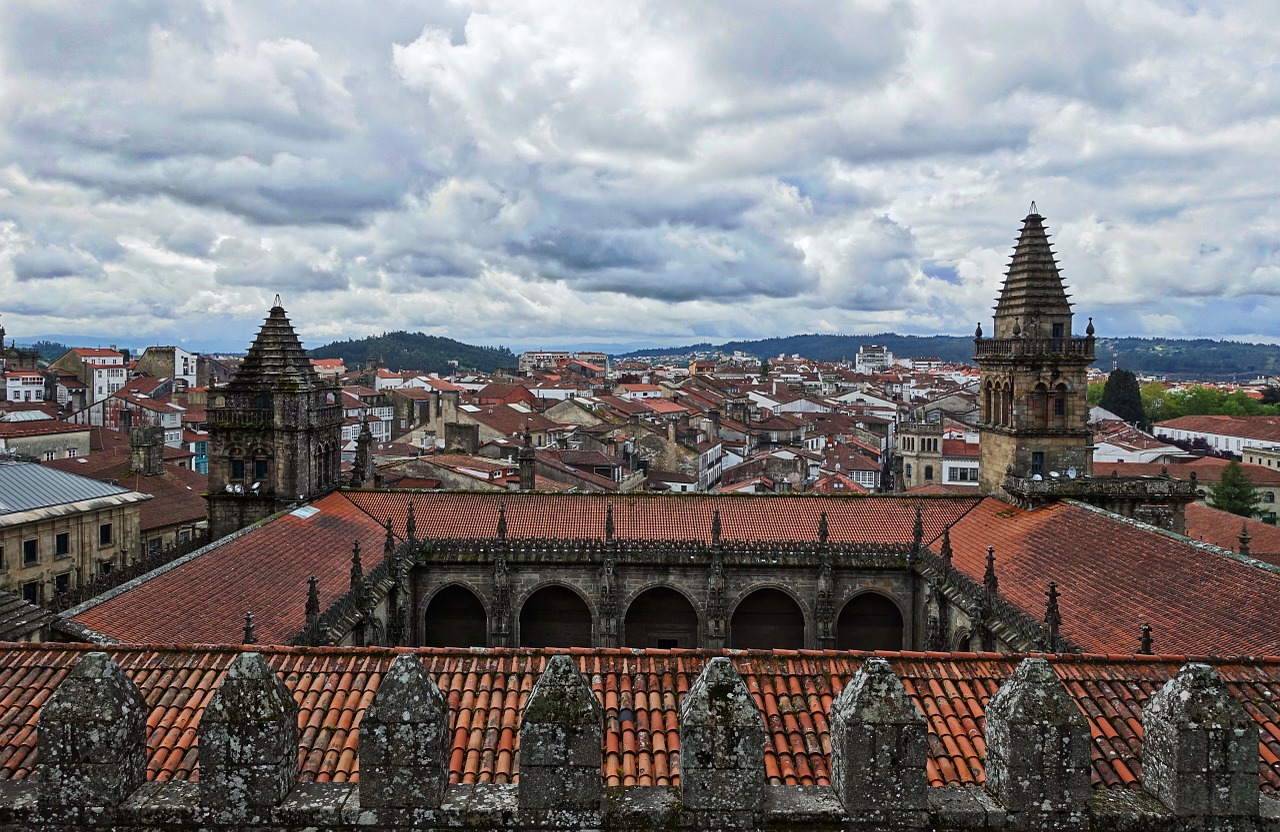 rooftop courtyard medieval free photo