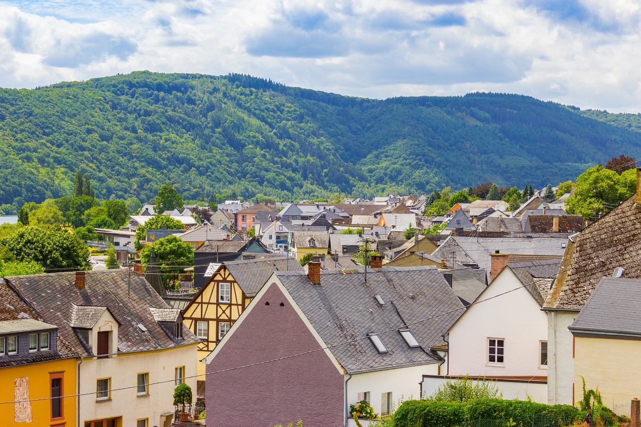 rooftops village german free photo