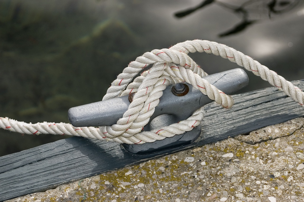 rope cleat dock free photo