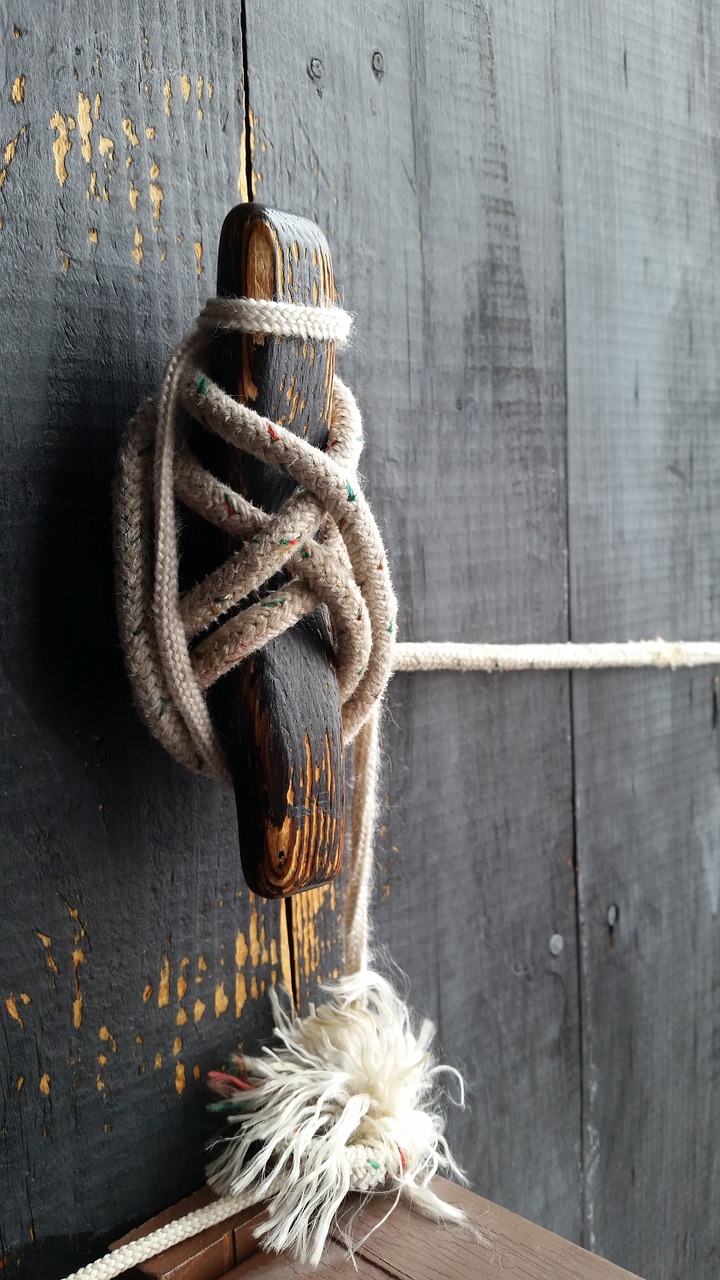 rope knot boat tie free photo